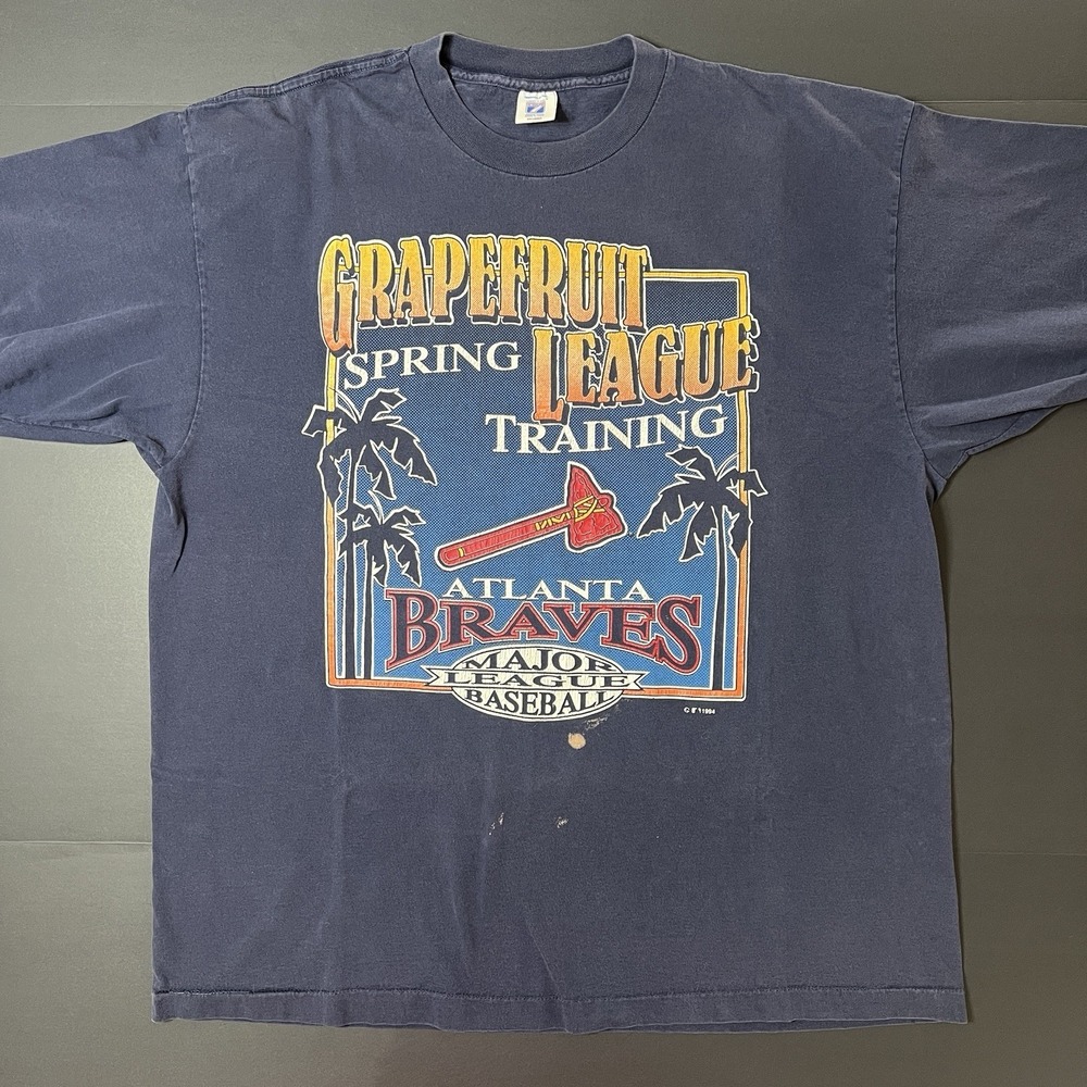 Vintage 1994 Atlanta Braves Grapefruit Spring Training MLB TShirt 2XL Logo 7